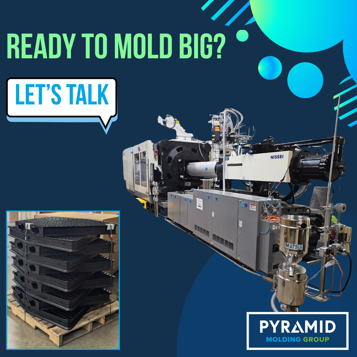 Featured image for “Large Part Molding in the USA: Why Our 1,000-Ton Injection Molding Press Sets Us Apart”